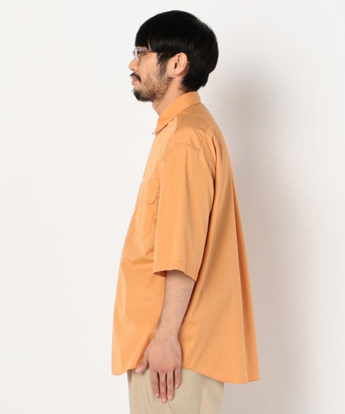 GLOSTER(GLOSTER)/【unfil / アンフィル】washed cotton－poplin s/s shirt #WOSP－UM213/img02