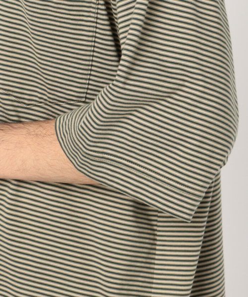 GLOSTER(GLOSTER)/【unfil / アンフィル】organic cotton striped s/s pocket Tee #WOSP－UM227/img05