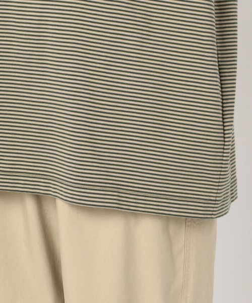 GLOSTER(GLOSTER)/【unfil / アンフィル】organic cotton striped s/s pocket Tee #WOSP－UM227/img06