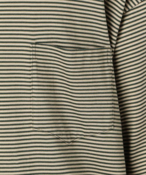 GLOSTER(GLOSTER)/【unfil / アンフィル】organic cotton striped s/s pocket Tee #WOSP－UM227/img07