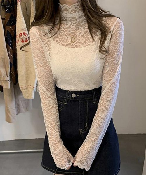 セール 10 Off 総レース ブラウス レディース シースルー トップス ペイズリー柄 ハイネック インナー セクシー カットソー おしゃれ ミニミニストア Miniministore Magaseek セール 10 Off 総レース ブラウス レディース シースルー トップス ペイズリー柄 ハイネック インナー セクシー カットソー おしゃれ ミニミニストア Miniministore Magaseek