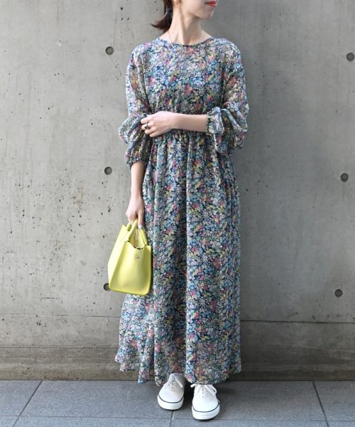 Ships Any Playful フラワー ロング ワンピース シップス エニィ ウィメンズ Ships Any Womens Magaseek