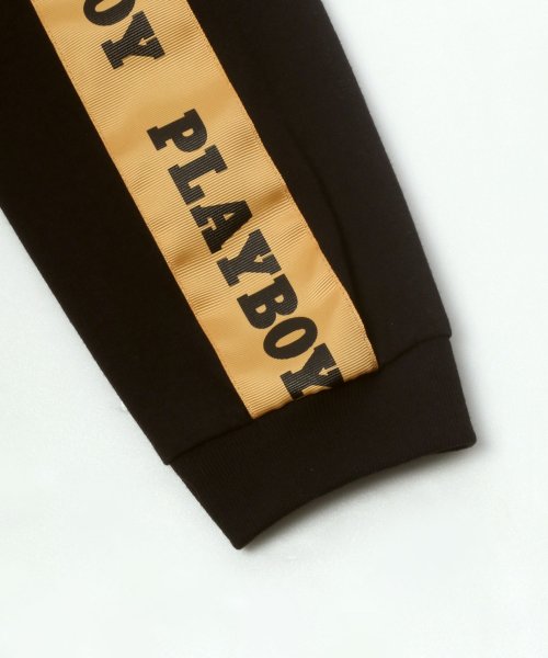 LAZAR(ラザル)/【Lazar】PLAYBOY/プレイボーイ ロゴ刺繍 袖プリント テープ ロングスリーブTシャツ/img10