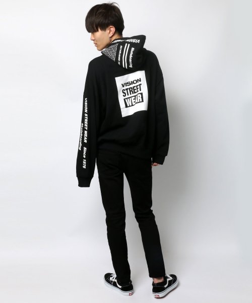 SITRY(SITRY)/【SITRY】VISION STREET WEAR/ヴィジョンストリートウエア ビッグシルエット ロゴプリントプルオーバーパーカー/img09