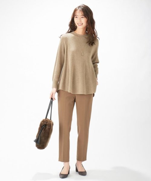 J.PRESS LADIES（LARGE SIZE）(J．プレス　レディス（大きいサイズ）)/【WEB限定】洗えるSEMI WORSTED ポンチョ風 ニット/img05