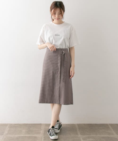 ITEMS URBANRESEARCH(アイテムズ アーバンリサーチ（レディース）)/ベルト付きスカート∴/img08