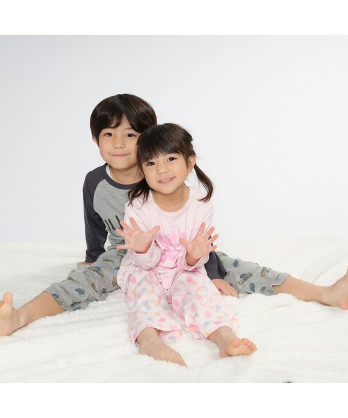 Kids Foret(キッズフォーレ)/【子供服】 Kids Foret (キッズフォーレ) リボン柄・ロゴハート柄女の子パジャマ 90cm～140cm B15701/img07