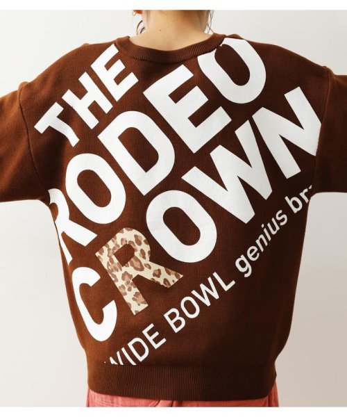 RODEO CROWNS WIDE BOWL(ロデオクラウンズワイドボウル)/バックスラッシュロゴニットトップス/img19