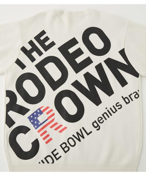 RODEO CROWNS WIDE BOWL(ロデオクラウンズワイドボウル)/メンズバックスラッシュロゴニットトップス/img06