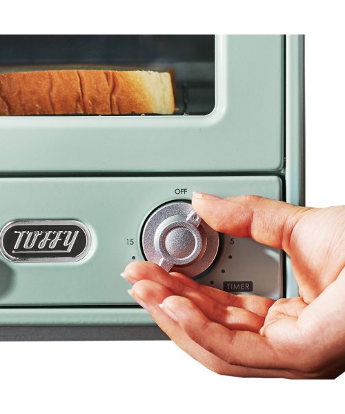 Toffy(Toffy)/Toffy トフィー オーブントースター 縦型 2枚 シンプル コンパクト 3段階火力切替式 タイマー トースト パン焼き キッチン 家電 ラドンナ LADON/img03