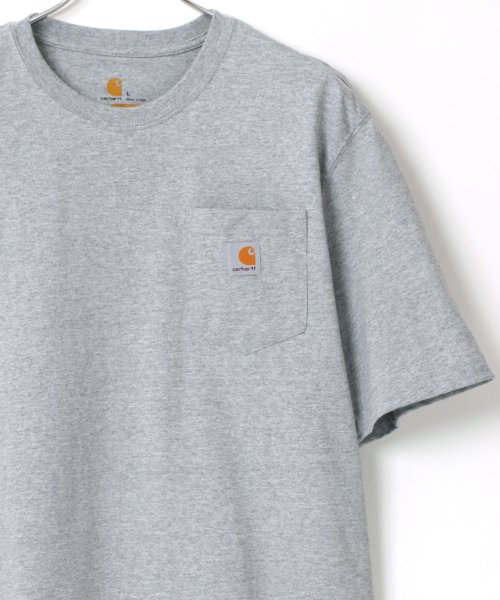 LAZAR(ラザル)/【Lazar】Carhartt/カーハート ビッグシルエット ポケット ロゴ 半袖 Tシャツ レディース メンズ 半袖Tシャツ オーバーサイズ/img05