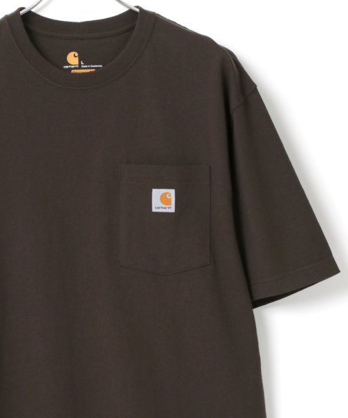 LAZAR(ラザル)/【Lazar】Carhartt/カーハート ビッグシルエット ポケット ロゴ 半袖 Tシャツ レディース メンズ 半袖Tシャツ オーバーサイズ/img08