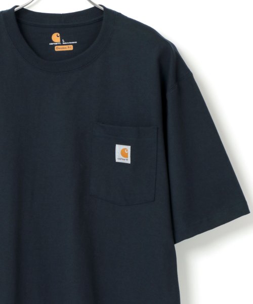 LAZAR(ラザル)/【Lazar】Carhartt/カーハート ビッグシルエット ポケット ロゴ 半袖 Tシャツ レディース メンズ 半袖Tシャツ オーバーサイズ/img11