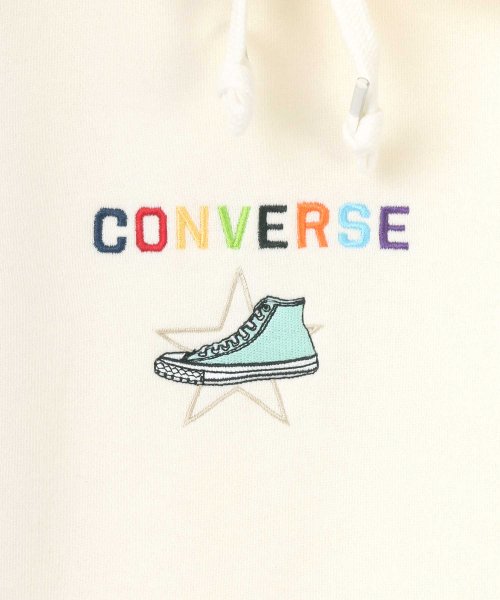 LAZAR(ラザル)/【Lazar】CONVERSE/コンバース 【ALL STAR/ オールスター】 シューズ ロゴ 刺繍 ワンポイント スウェット パーカー/img02