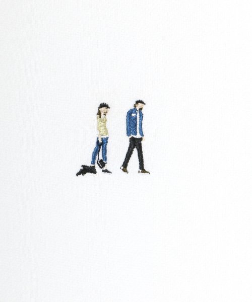 LAZAR(ラザル)/【Lazar】Couple Skate Walk 刺繍 ビッグシルエット スウェットパーカー/img01