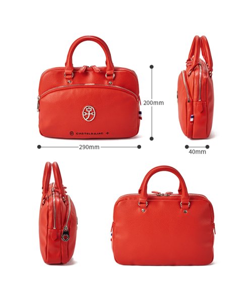 カステルバジャック トートバッグ ハンドバッグ メンズ レディース ファスナー付き ブランド ミニ 小さめ CASTELBAJAC 026521 
