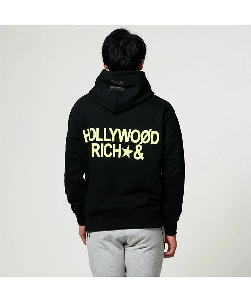 SB Select(エスビーセレクト)/Hollywood rich.&【ハリウッドリッチドットアンド】パンクベア×ビッグロゴバックプリント長袖プルオーバーパーカー/img05