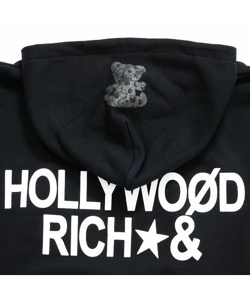 SB Select(エスビーセレクト)/Hollywood rich.&【ハリウッドリッチドットアンド】パンクベア×ビッグロゴバックプリント長袖プルオーバーパーカー/img15
