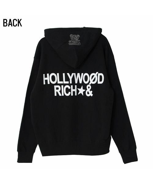 SB Select(エスビーセレクト)/Hollywood rich.&【ハリウッドリッチドットアンド】パンクベア×ビッグロゴバックプリント長袖プルオーバーパーカー/img20
