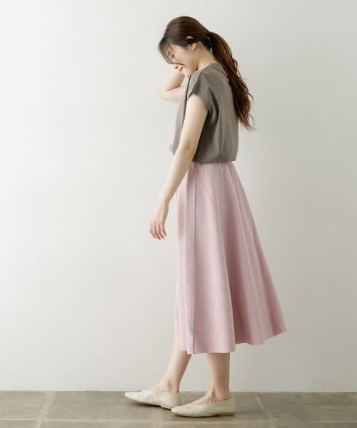 ITEMS URBANRESEARCH(アイテムズ アーバンリサーチ（レディース）)/二重織りマキシスカート∴/img03