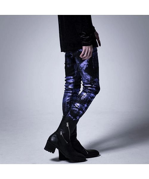 CIVARIZE(シヴァーライズ)/CIVARIZE【シヴァーライズ】ショッキングカラー箔スキニーデニムパンツ/img02