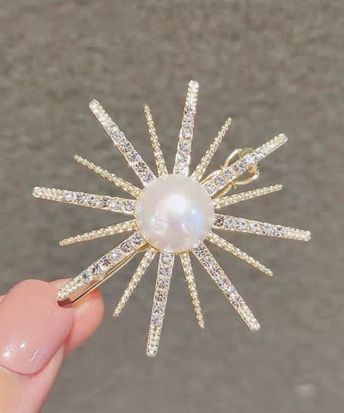 クーポン セール 25 Off キラキラヘアピン 太陽モチーフ ヘア留め ヘアアクセサリー ヘアピン 前髪 かわいい ゴールド オシャレ 髪飾り 上品 パーティー飾り セイヘイショップ Seiheishop Magaseek
