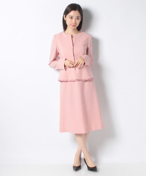セール アンサンブル対応 スラブオックスストレッチ ワンピース ピエール カルダン Pierre Cardin Magaseek
