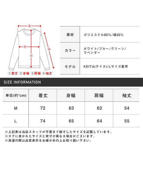 LUXSTYLE(ラグスタイル)/スケボープリントBIGトレーナー/トレーナー メンズ スウェット バックプリント 長袖 秋冬/img19