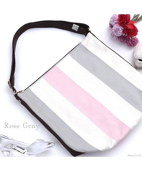 ショルダーバッグ レディース 大容量 大きめ 肩掛け 帆布 ストライプ 通勤 通学 ママバッグ お買い物バッグ 人気 ブランド Clelia クレリア C クレリア Clelia Magaseek