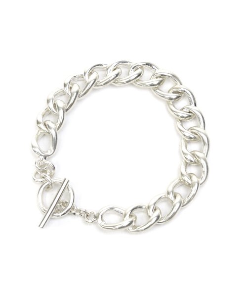 MAISON mou(メゾンムー)/【YArKA/ヤーカ】silver925 flat big chain bracelet [cyhe]/太喜平チェーンブレスレット　シルバー925 /img01