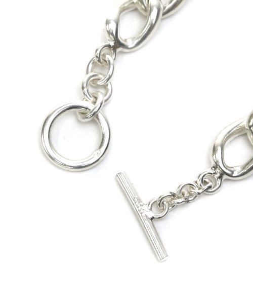 MAISON mou(メゾンムー)/【YArKA/ヤーカ】silver925 flat big chain bracelet [cyhe]/太喜平チェーンブレスレット　シルバー925 /img02