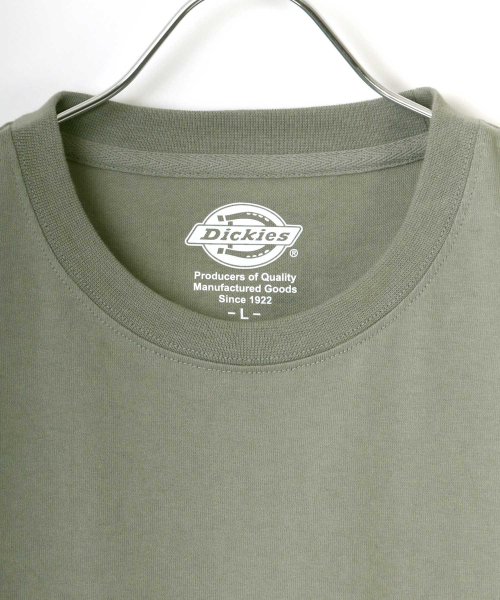 LAZAR(ラザル)/【Lazar】Dickies/ディッキーズ 【別注】 ビッグシルエット 袖プリント ロゴ ワンポイント ロングスリーブTシャツ/img07