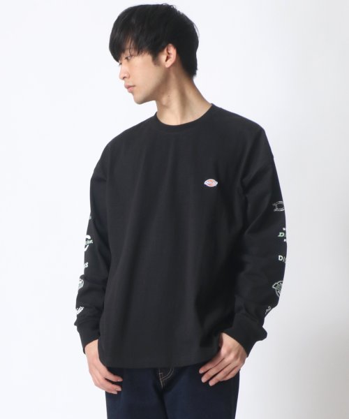 LAZAR(ラザル)/【Lazar】Dickies/ディッキーズ 【別注】 ビッグシルエット 袖プリント ロゴ ワンポイント ロングスリーブTシャツ/img19