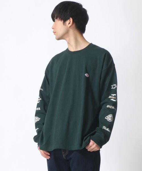 LAZAR(ラザル)/【Lazar】Dickies/ディッキーズ 【別注】 ビッグシルエット 袖プリント ロゴ ワンポイント ロングスリーブTシャツ/img22