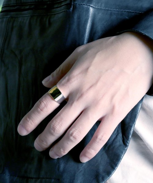 MAISON mou(メゾンムー)/【YArKA/ヤーカ】rectangle plain ring[reck3]/プレーン四角リング[レック3]/img04