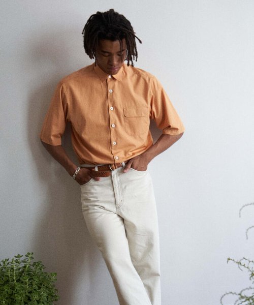 GLOSTER(GLOSTER)/【unfil / アンフィル】washed cotton－poplin s/s shirt #WOSP－UM213/img17