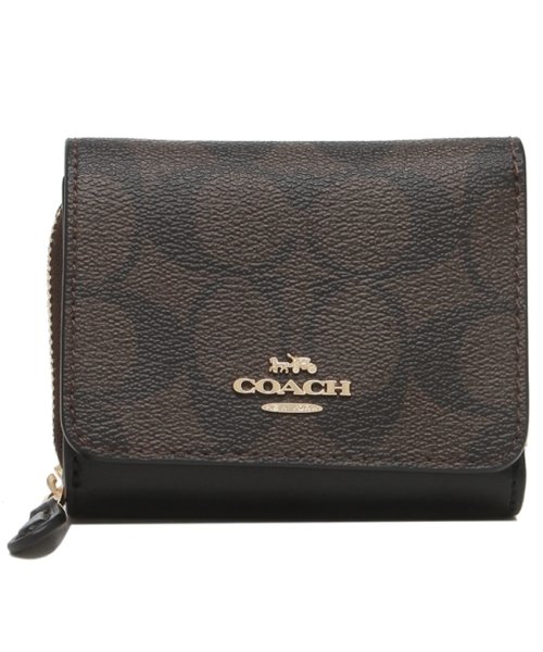 コーチ 三つ折り財布 アウトレット シグネチャー ミニ財布 ブラウン レディース Coach 7331 Imaa8 コーチ Coach Magaseek