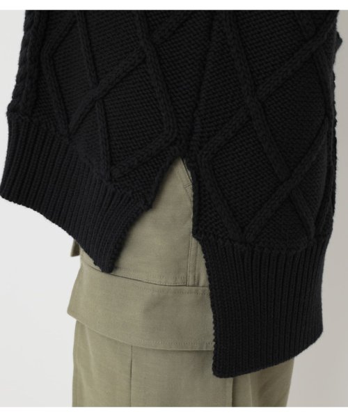 BLACK BY MOUSSY(ブラックバイマウジー)/alan knit vest/img07