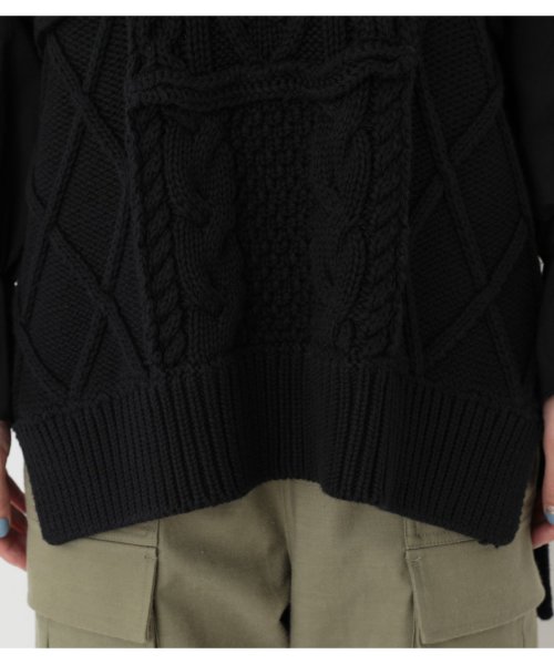 BLACK BY MOUSSY(ブラックバイマウジー)/alan knit vest/img08