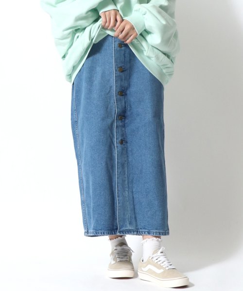 salong hameu(salong hameu)/【Salong hameu】Lee◆FRONT BUTTON SKIRT/フロントボタンデニムスカート/img11