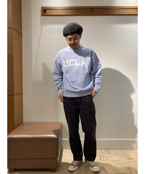 NOLLEY’S goodman(ノーリーズグッドマン)/YALE / UCLA 別注 カレッジロゴ ヴィンテージ加工  ビッグシルエット  スウェット プルオーバー UNISEX/img01