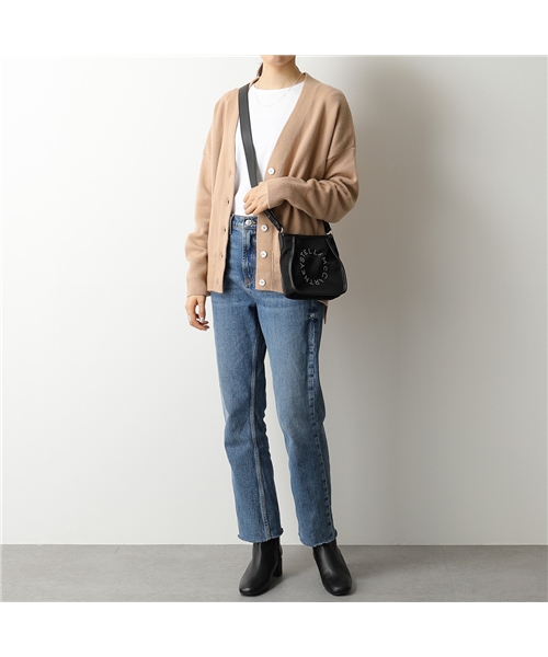 【STELLA McCARTNEY(ステラマッカートニー)】700143 W8730 MINI HOBO ショルダーバッグ ポシェット スタッズロゴ  鞄 100