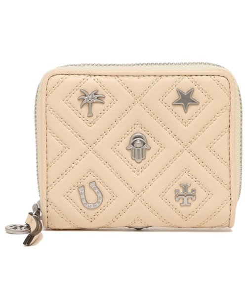 トリーバーチ 二つ折り財布 アウトレット フレミング ミニ財布 オフホワイト レディース Tory Burch 122 トリーバーチ Tory Burch Magaseek