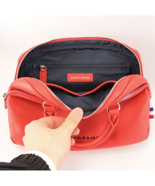カステルバジャック トートバッグ ハンドバッグ メンズ レディース ファスナー付き ブランド ミニ 小さめ CASTELBAJAC 026521 