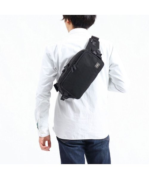 ポーター ハイブリッド ウエストバッグ 737－17805 ウエストポーチ 吉田カバン PORTER HYBRID 斜めがけ ×1 強度 軽さ 防水性 また ×2 ジップポケット