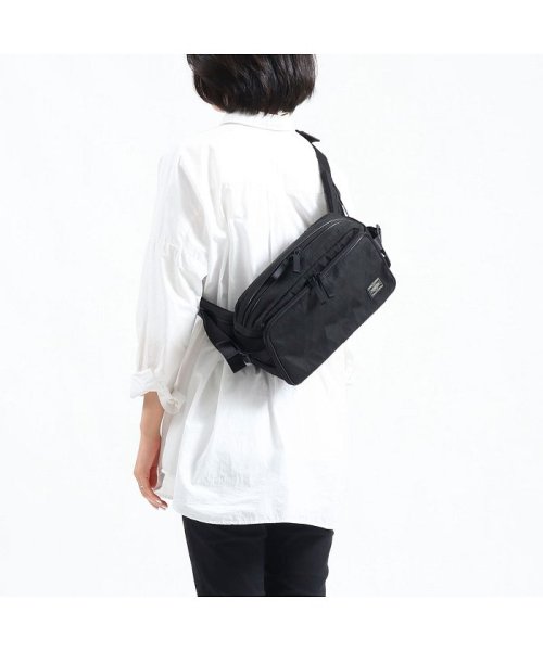 ポーター ハイブリッド ウエストバッグ 737－17805 ウエストポーチ 吉田カバン PORTER HYBRID 斜めがけ ×1 強度 軽さ 防水性 また ×2 ジップポケット