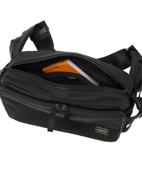 ポーター ハイブリッド ウエストバッグ 737－17805 ウエストポーチ 吉田カバン PORTER HYBRID 斜めがけ ×1 強度 軽さ 防水性 また ×2 ジップポケット