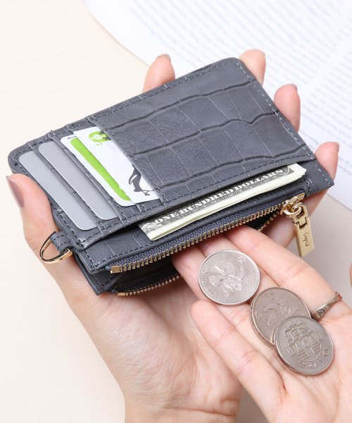 UNGRID bag(アングリッド　バッグ)/マッドクロコ カード財布キーリング付き/img36