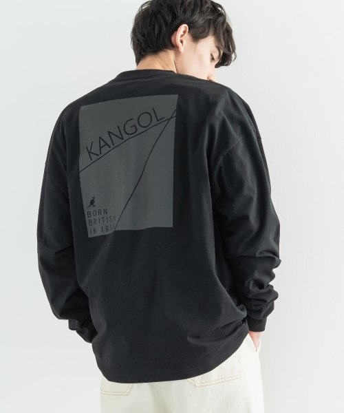 Rocky Monroe(ロッキーモンロー)/KANGOL カンゴール ロングTシャツ カットソー 長袖 メンズ レディース ストリート カジュアル ビッグシルエット ドロップショルダー 別注 ロゴ プリン/img15