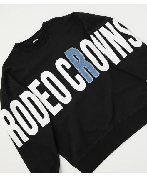 RODEO CROWNS WIDE BOWL(ロデオクラウンズワイドボウル)/メンズポイントデニムアップリケスウェット/img10
